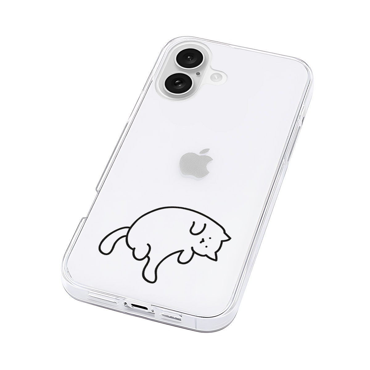 [ iPhone 17 / 17 Pro 用] ソフト クリアケース 猫ちゃんは 透明カバー for iPhone 16 / 16 Pro / 15 / 15 Pro