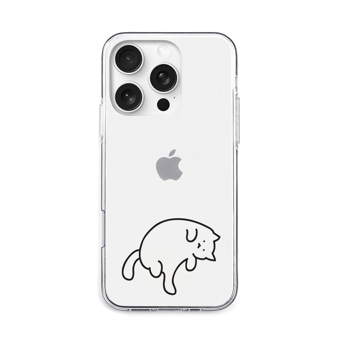 [ iPhone 17 / 17 Pro 用] ソフト クリアケース 猫ちゃんは 透明カバー for iPhone 16 / 16 Pro / 15 / 15 Pro