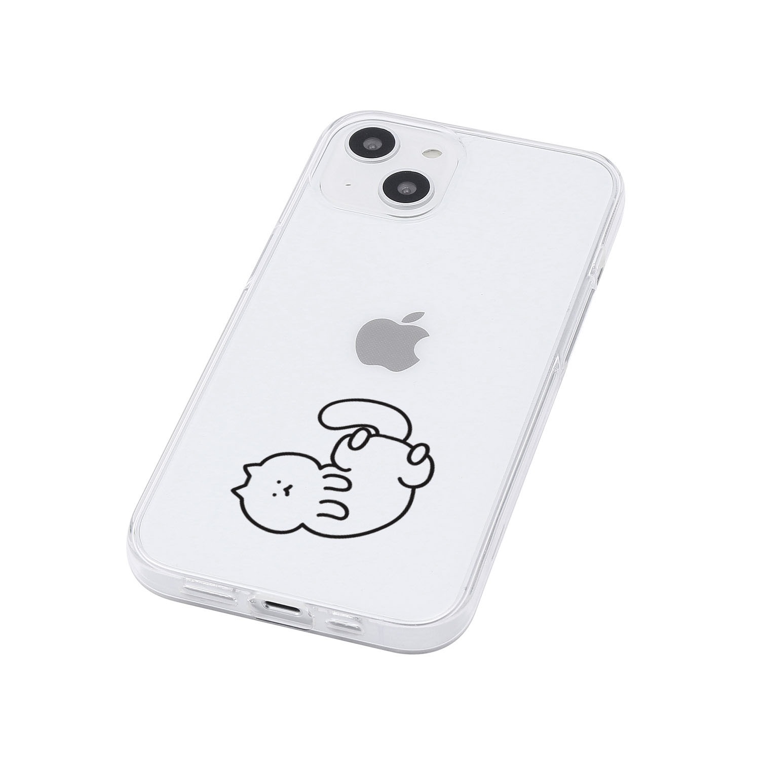 [ iPhone 17 / 17 Pro 用] ソフト クリアケース 猫ちゃんは 透明カバー for iPhone 16 / 16 Pro / 15 / 15 Pro