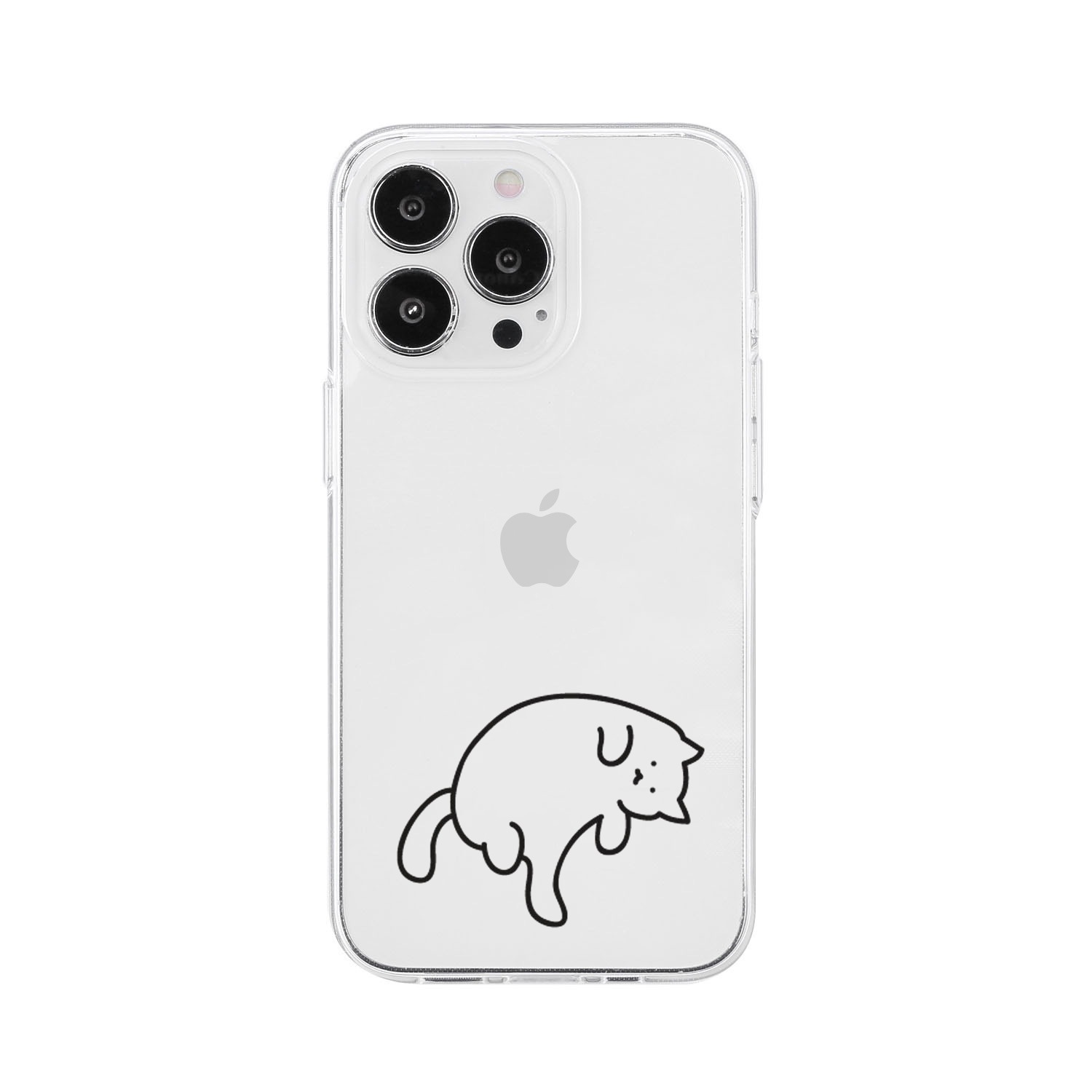 [ iPhone 17 / 17 Pro 用] ソフト クリアケース 猫ちゃんは 透明カバー for iPhone 16 / 16 Pro / 15 / 15 Pro