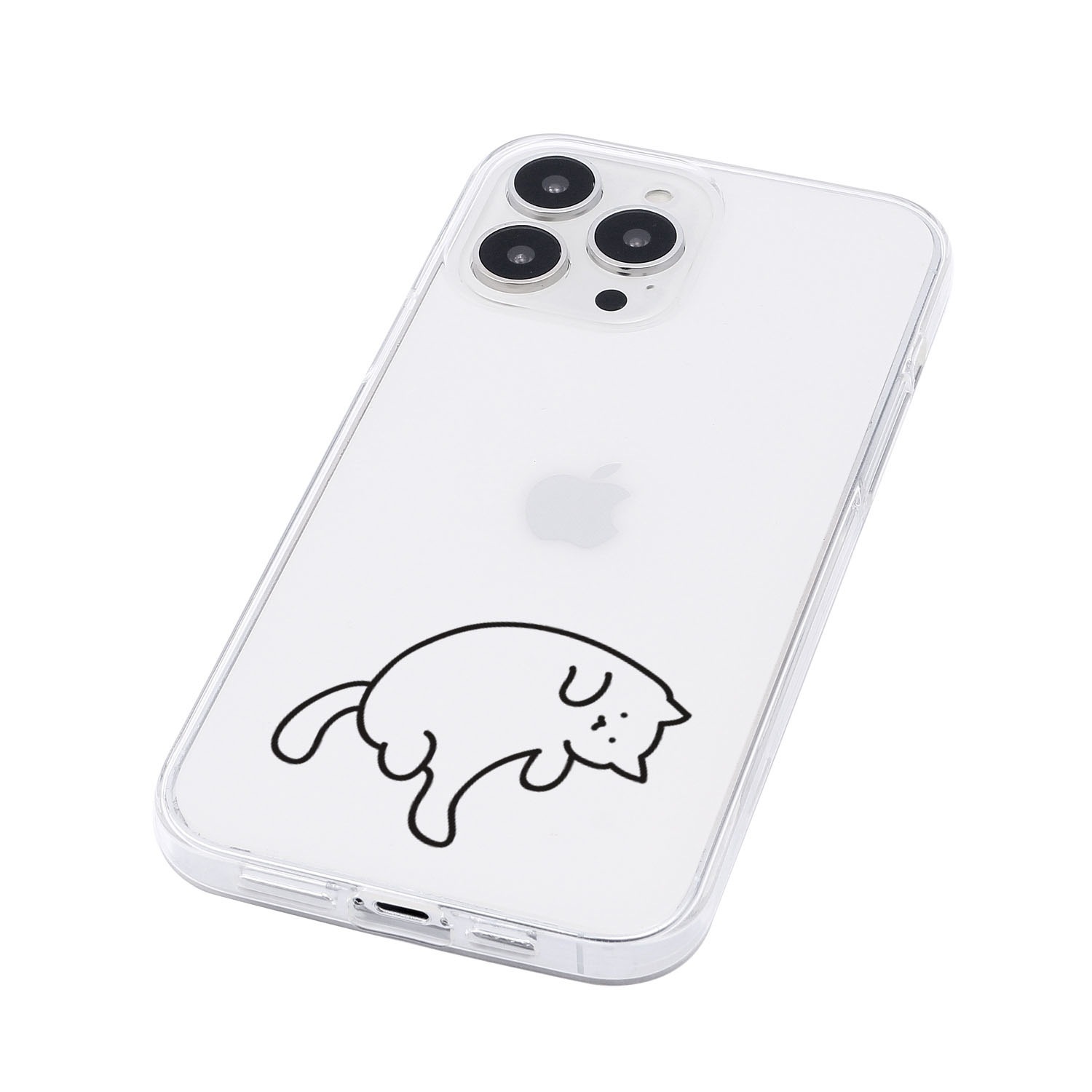 [ iPhone 17 / 17 Pro 用] ソフト クリアケース 猫ちゃんは 透明カバー for iPhone 16 / 16 Pro / 15 / 15 Pro
