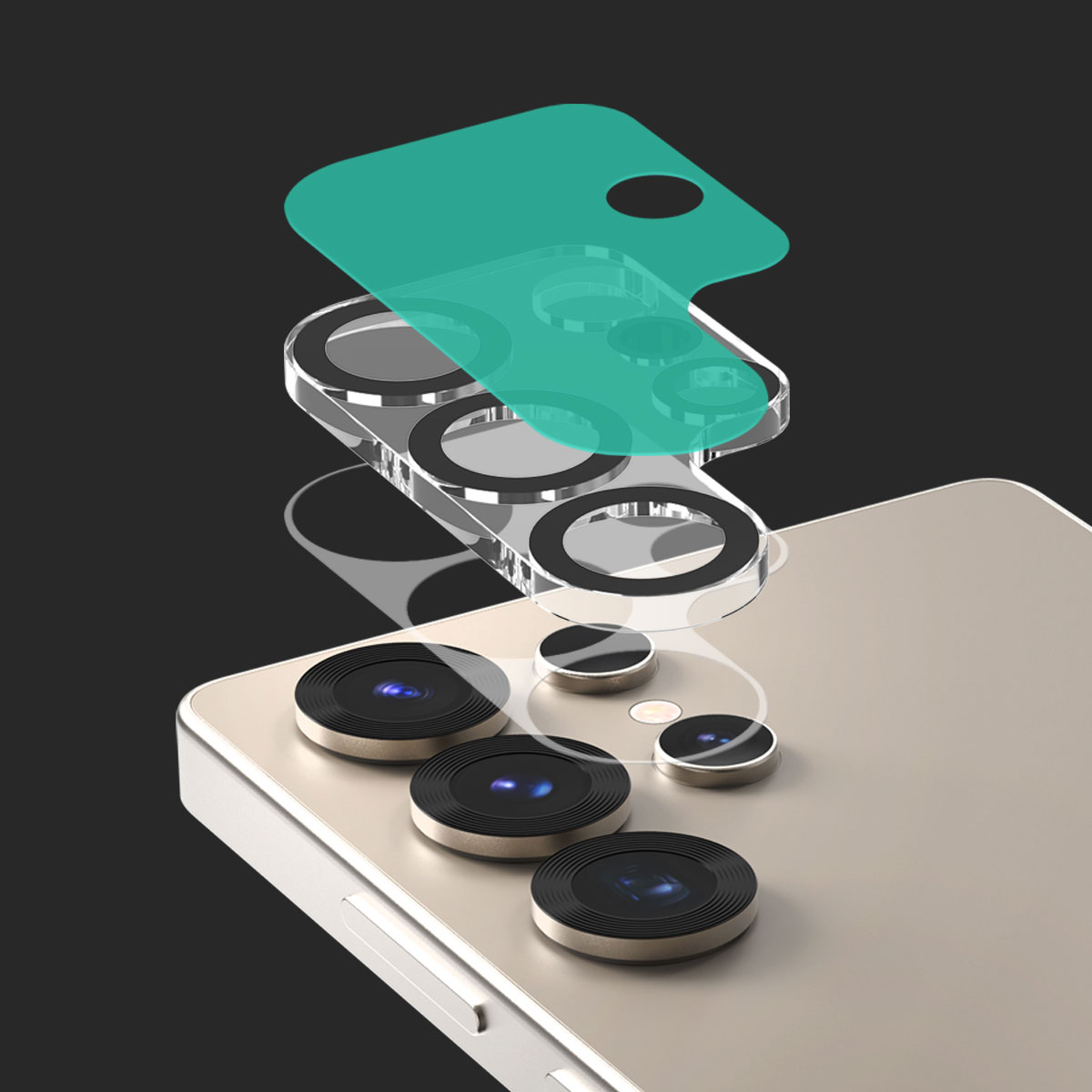 Galaxy S25 / S25 Ultra カメラレンズ保護フィルム CORE CM カメラ専用強化ガラスフィルム