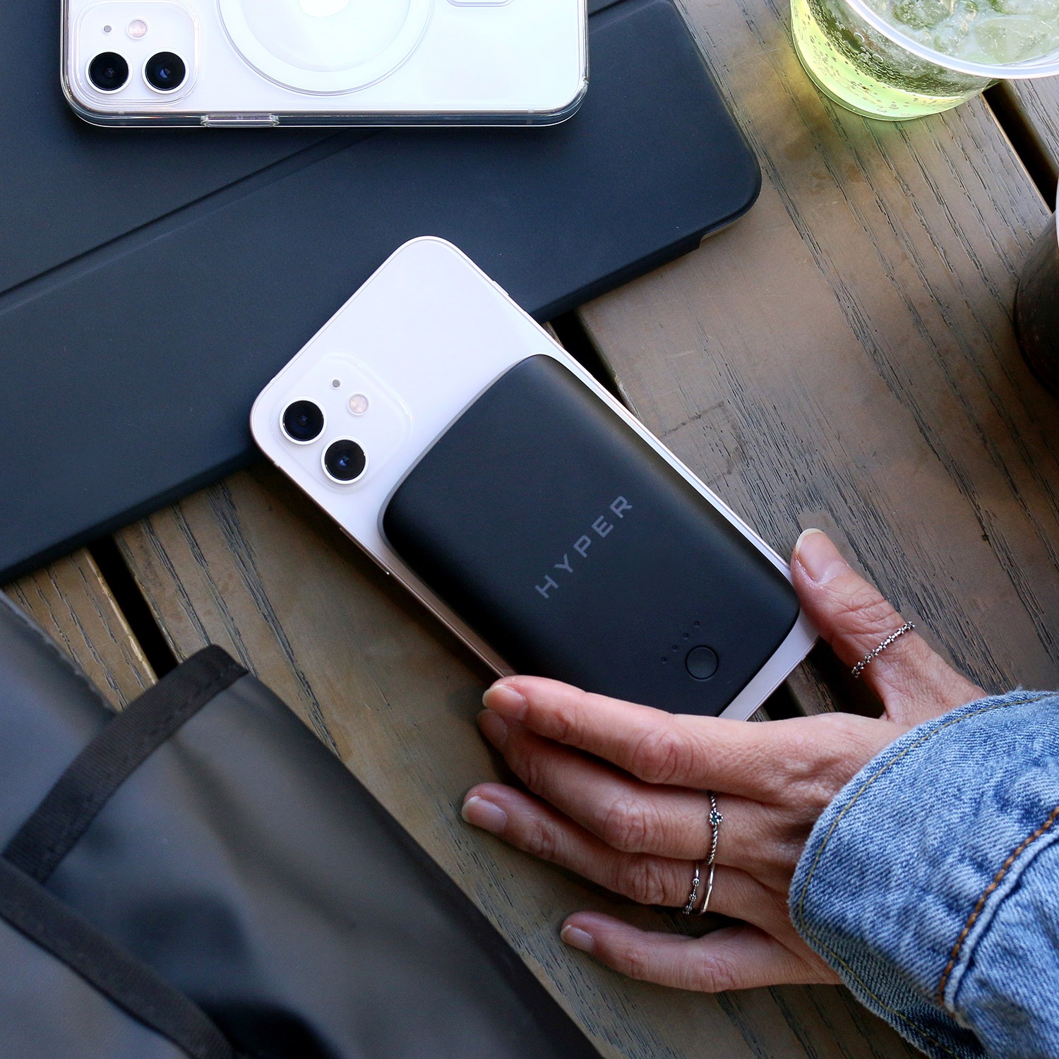 HyperJuice マグネット式 ワイヤレス モバイルバッテリー [MagSafe対応 iPhone用 充電器] HYPER++