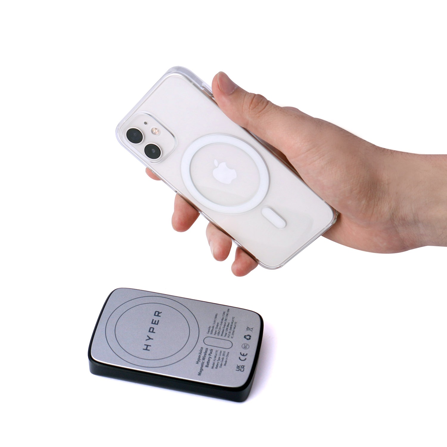 HyperJuice マグネット式 ワイヤレス モバイルバッテリー [MagSafe対応 iPhone用 充電器] HYPER++