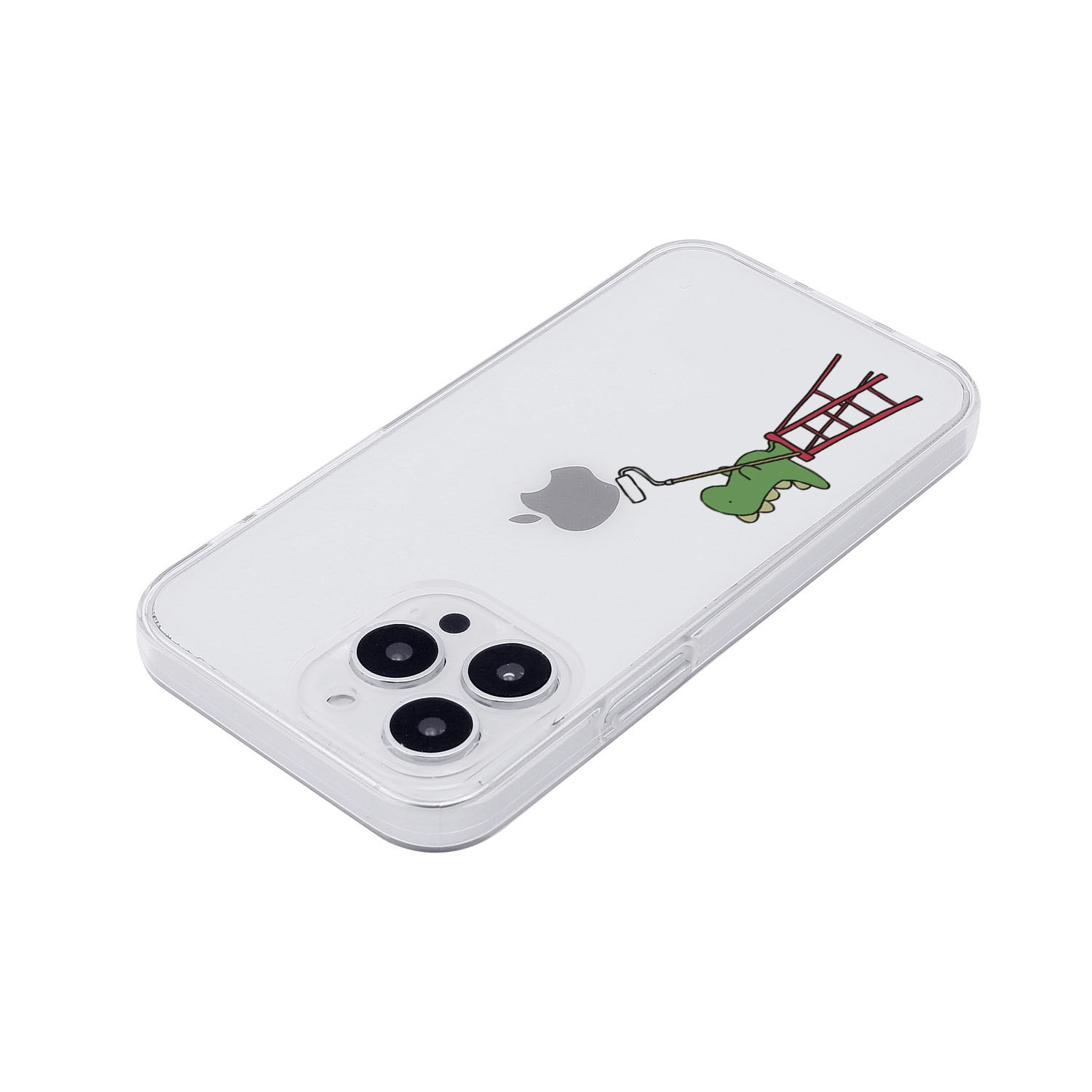 AKAN [ iPhone 15 / 15 Pro 用] ソフト クリアケース ペインティング 透明 カバー