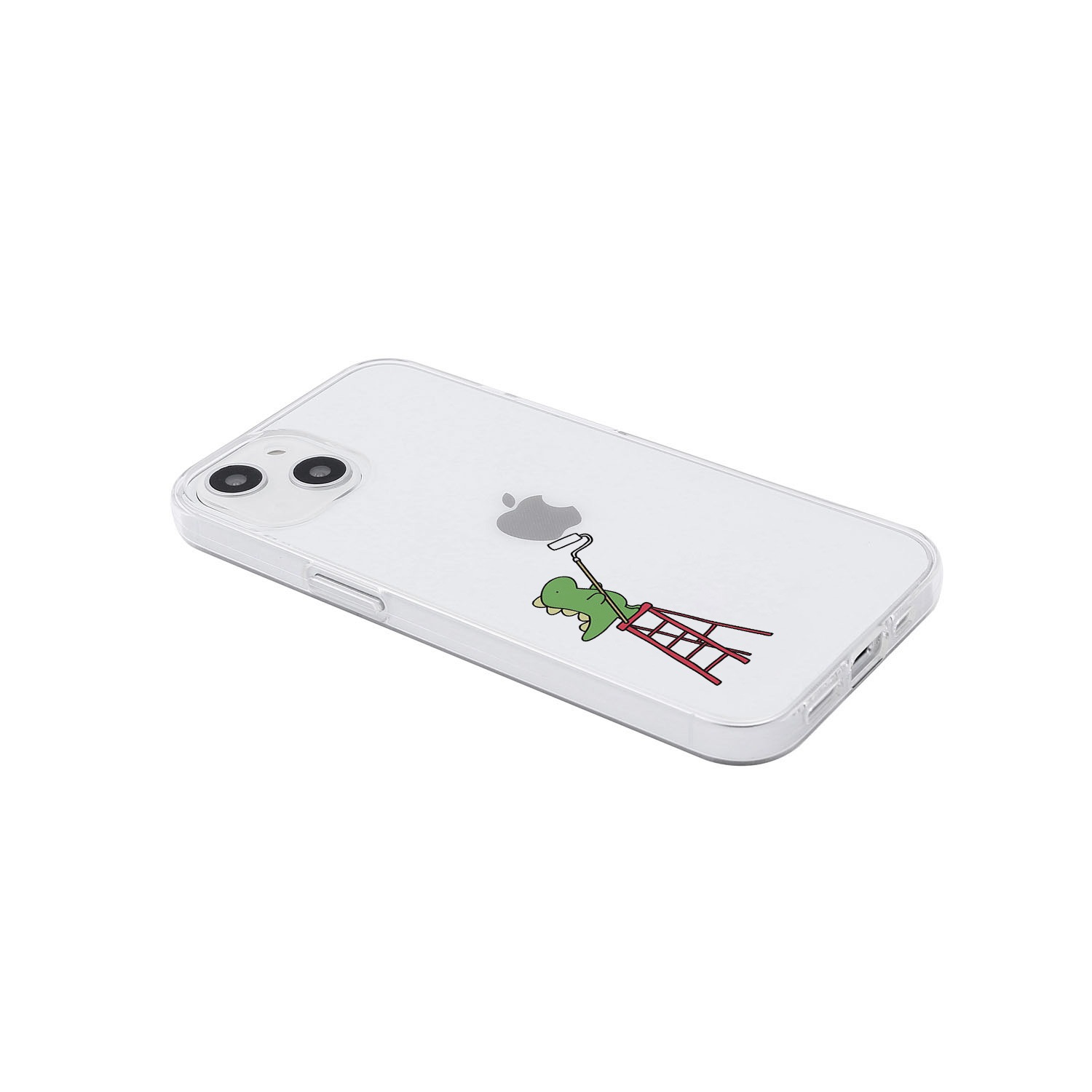 AKAN [ iPhone 15 / 15 Pro 用] ソフト クリアケース ペインティング 透明 カバー