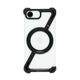 [iPhone 16e 用] アルミ バンパーケース 360 RingStand バンパー （リングスタンド）ブランド・シルバー