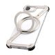 [iPhone 16e 用] アルミ バンパーケース 360 RingStand バンパー （リングスタンド）ブランド・シルバー