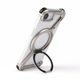 [iPhone 16e 用] アルミ バンパーケース 360 RingStand バンパー （リングスタンド）ブランド・シルバー