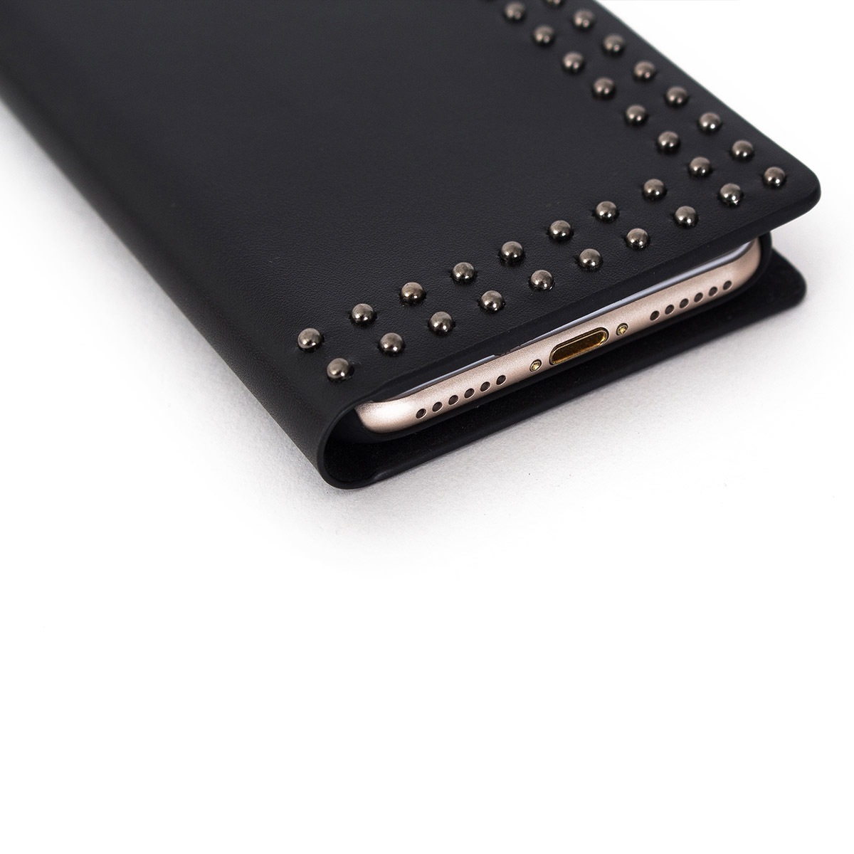 iPhone XS / X ケース iPhone XS Max ケース iPhone XR ケースEblouir Dot Studs Diary 手帳型 本革 （エブルイ ドットスタッズダイアリー）アイフォン カバー レザー