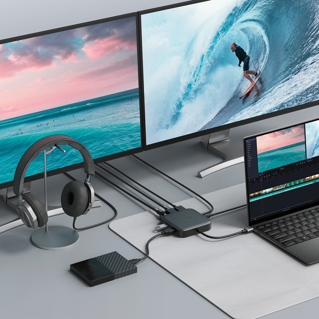HyperDrive USB4 モバイルドック [Type C ハブ 7ポート拡張] HYPER++