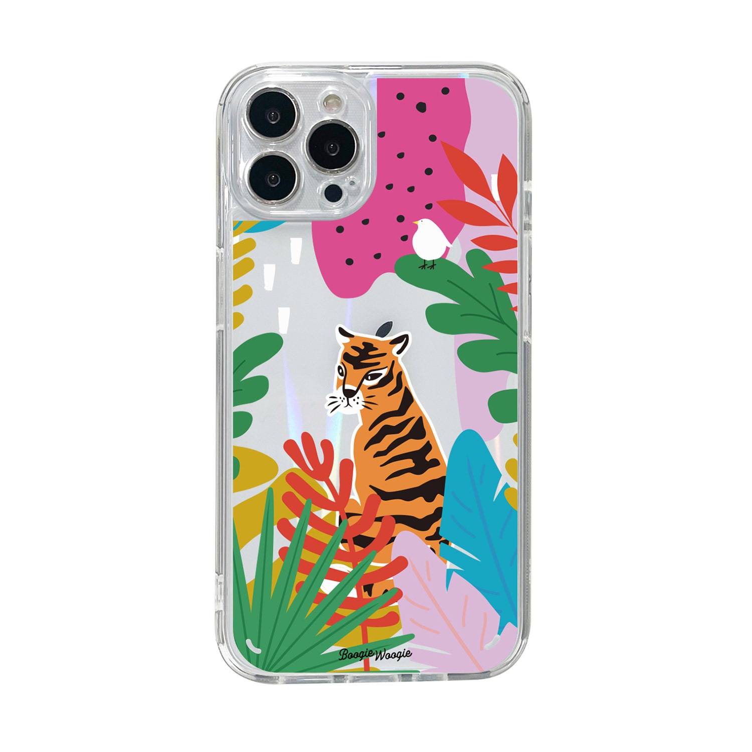 BOOGIE WOOGI [ iPhone 14 / 14 Pro ] オーロラケース Tiger（タイガー） ホログラム