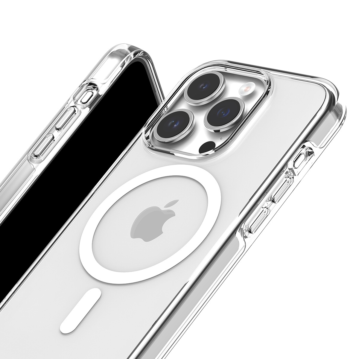 araree [ iPhone 15 / 15 Pro / 15 Pro Max / 15 Plus 用] Duple M MagSafe対応 クリアケース 透明 スマホケース カバー
