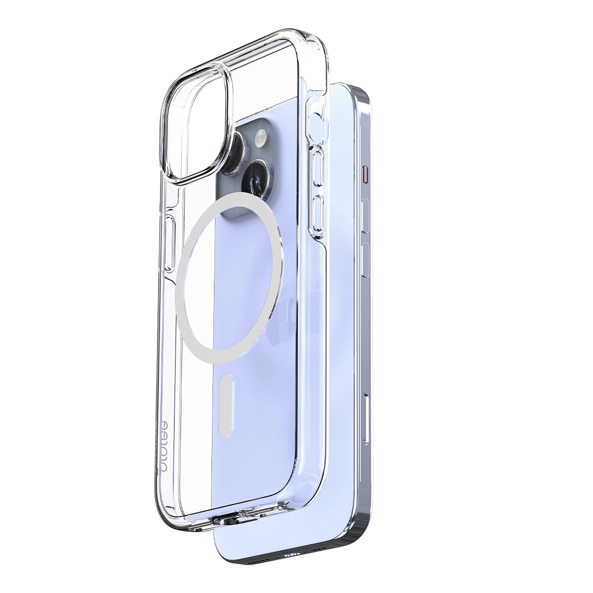 araree [ iPhone 15 / 15 Pro / 15 Pro Max / 15 Plus 用] Duple M MagSafe対応 クリアケース 透明 スマホケース カバー