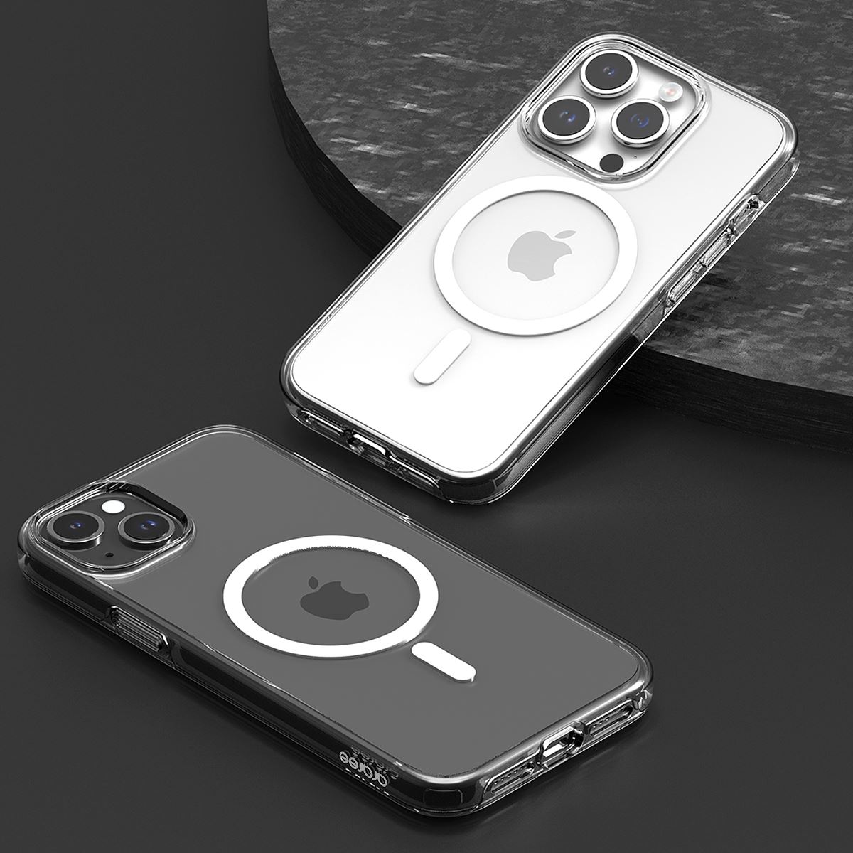 araree [ iPhone 15 / 15 Pro / 15 Pro Max / 15 Plus 用] Duple M MagSafe対応 クリアケース 透明 スマホケース カバー