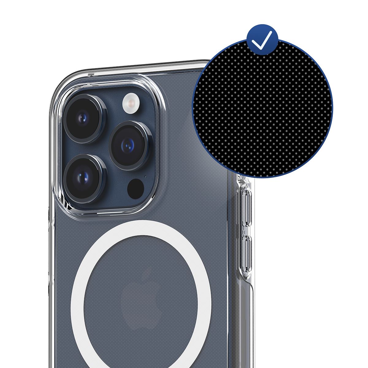 araree [ iPhone 15 / 15 Pro / 15 Pro Max / 15 Plus 用] Duple M MagSafe対応 クリアケース 透明 スマホケース カバー
