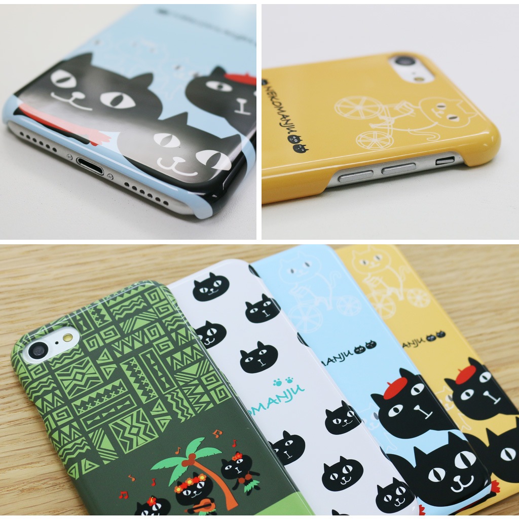 [iPhone SE (第3世代)/8/7 用] ネコマンジュウ ハードケース カバー 公式ライセンス品