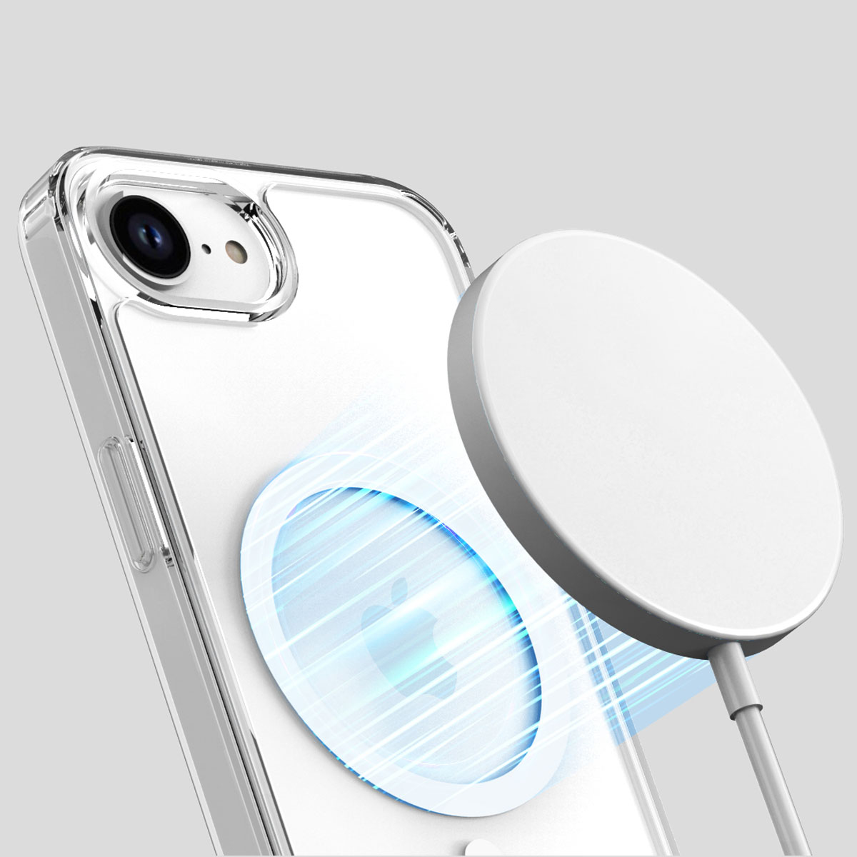 [iPhone 16e 用] MagSafe対応 Duple M クリアケース 透明