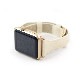 アップルウォッチ Slim Line 本革 エナメルバンド 交換バンド for Apple Watch 49mm, 46/45/44/42/41/40/38mm (Ultra2/1,Series10-1,SE)