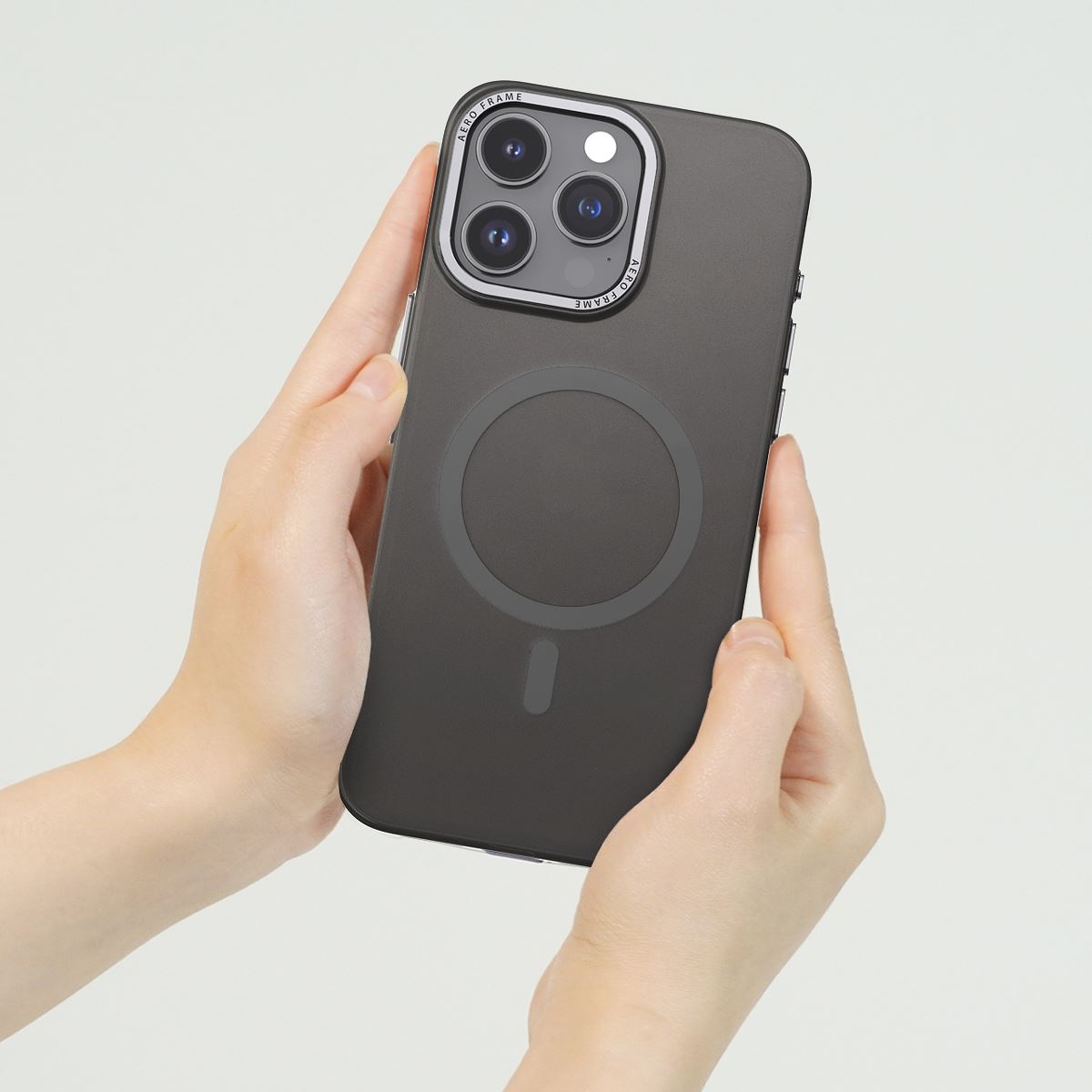 araree [ iPhone 15 / 15 Pro / 15 Pro Max / 15 Plus 用] AERO FRAME MagSafe対応 ケース スマホケース カバー