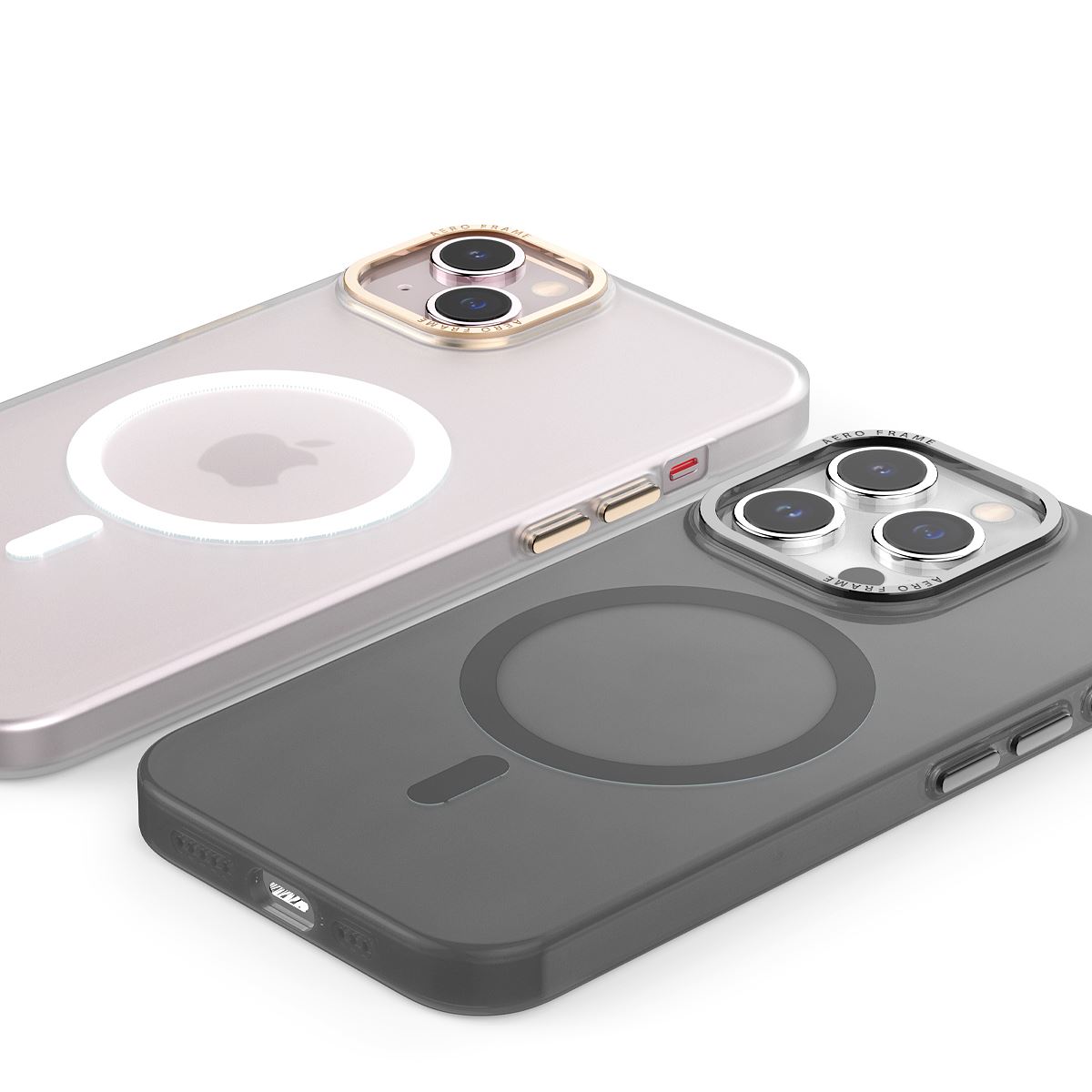 araree [ iPhone 15 / 15 Pro / 15 Pro Max / 15 Plus 用] AERO FRAME MagSafe対応 ケース スマホケース カバー