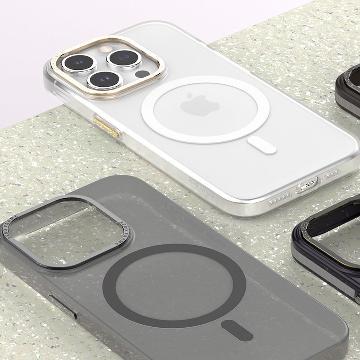 araree [ iPhone 15 / 15 Pro / 15 Pro Max / 15 Plus 用] AERO FRAME MagSafe対応 ケース スマホケース カバー