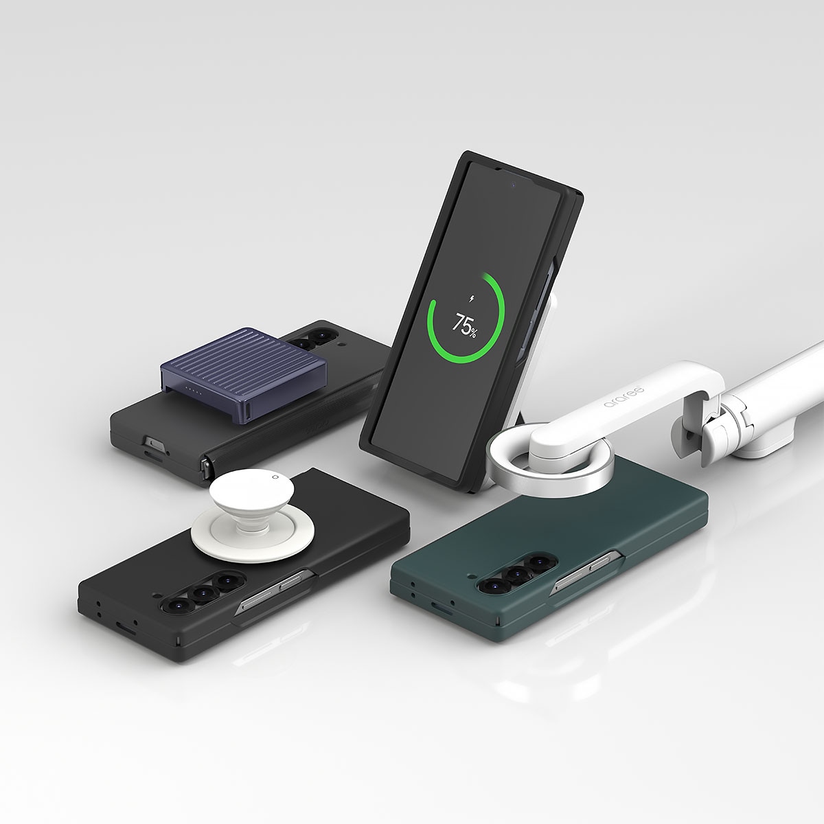 アクセサリーケース araree（アラリー） Galaxy Z Fold6 ケース MagSafe対応 Aero Flex M