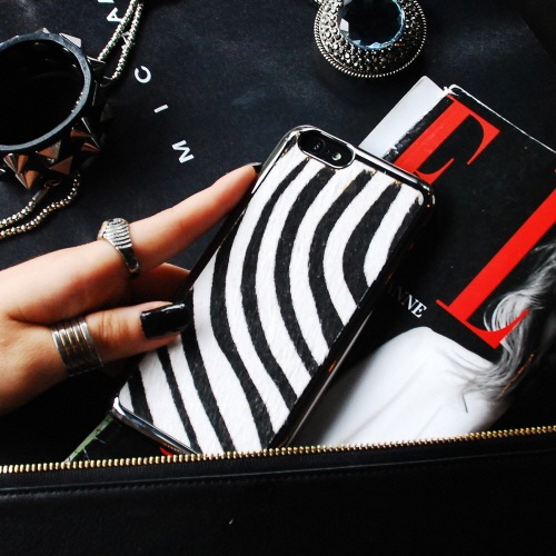 iPhone6s/6 ケース GAZE Zebra Calf Hair Bar（ゼブラカーフヘアーバー）アイフォン