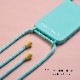 ロープ ネックストラップ付き シリコンケース ミント PHONECKLACE [ iPhone 15 / 15 Pro 用] スマホショルダー クロスボディストラップ for iPhone14 / 13mini / 13 / 13Pro / 13ProMax フォンネックレス