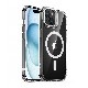 [iPhone 16 / 16 Pro / 16 Pro Max 用] Classic スタンド付きハイブリッドケース 透明背面カバー 米軍MIL規格の耐衝撃性 for iPhone 16 / 15 シリーズ