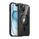 [iPhone 16 / 16 Pro / 16 Pro Max 用] Classic スタンド付きハイブリッドケース 透明背面カバー 米軍MIL規格の耐衝撃性 for iPhone 16 / 15 シリーズ