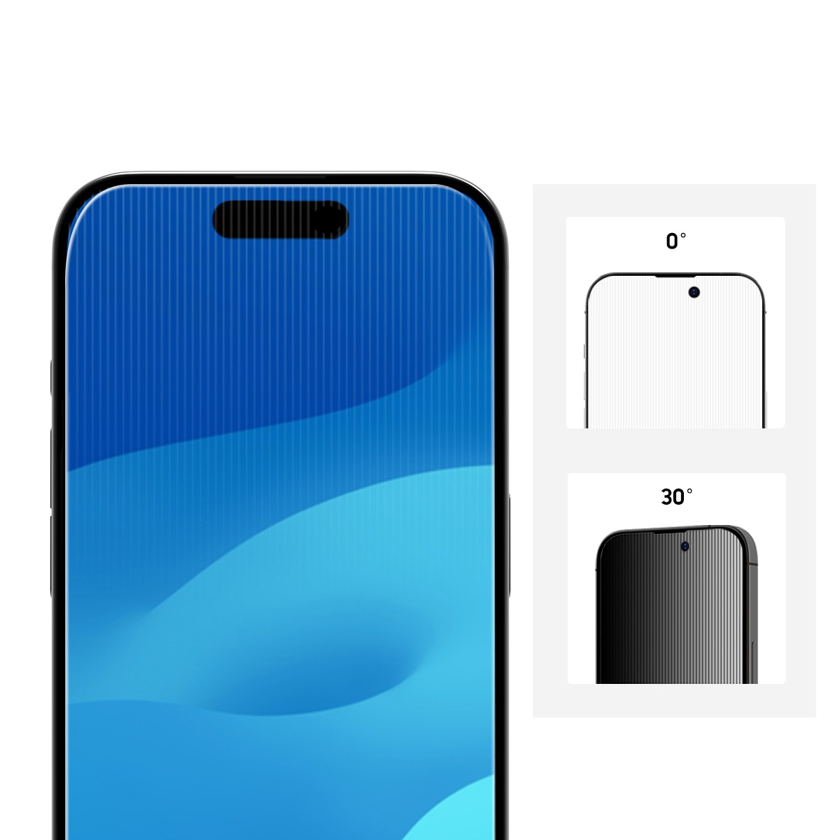 araree [ iPhone 15 Pro Max / 15 Plus 用] core のぞき見防止強化ガラスフィルム 画面 保護フィルム