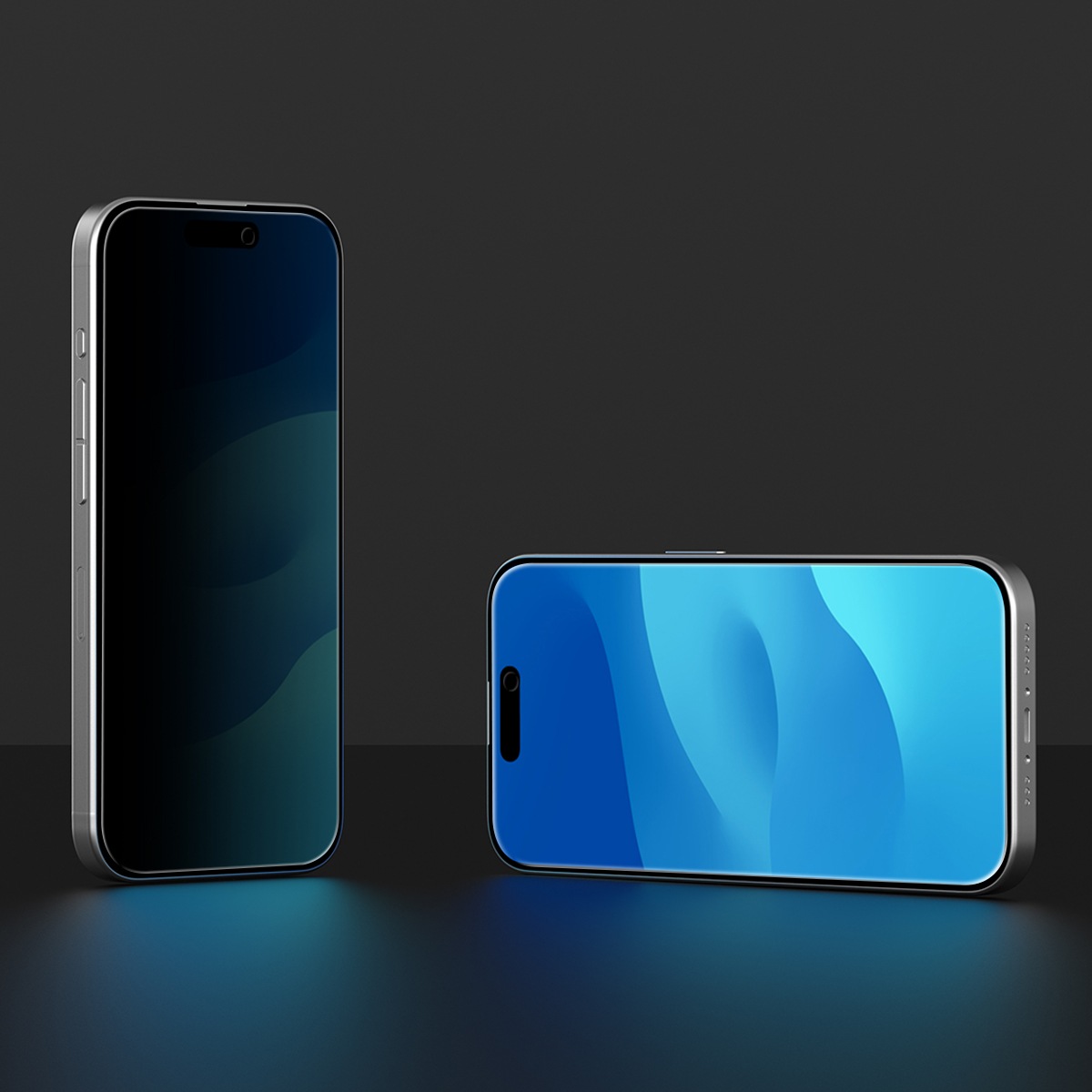 araree [ iPhone 15 Pro Max / 15 Plus 用] core のぞき見防止強化ガラスフィルム 画面 保護フィルム