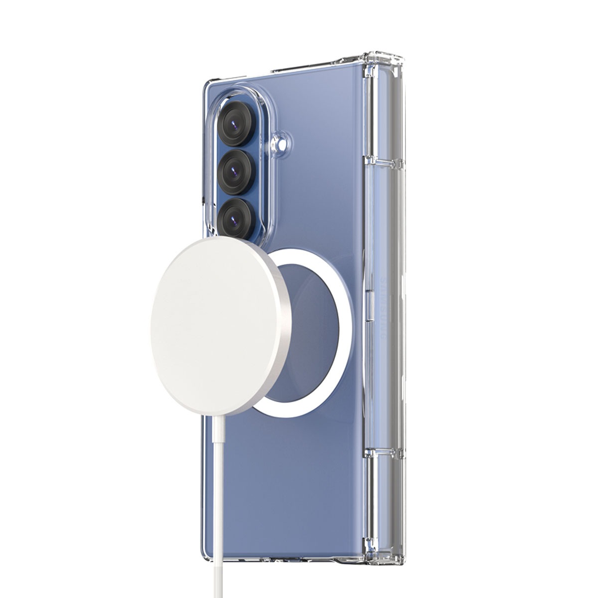 [Galaxy Z Fold7 用] MagSafe対応 Nukin 360 Ｍ フルカバー クリアケース Qi2 Ready [SAMSUNGの公式認証]