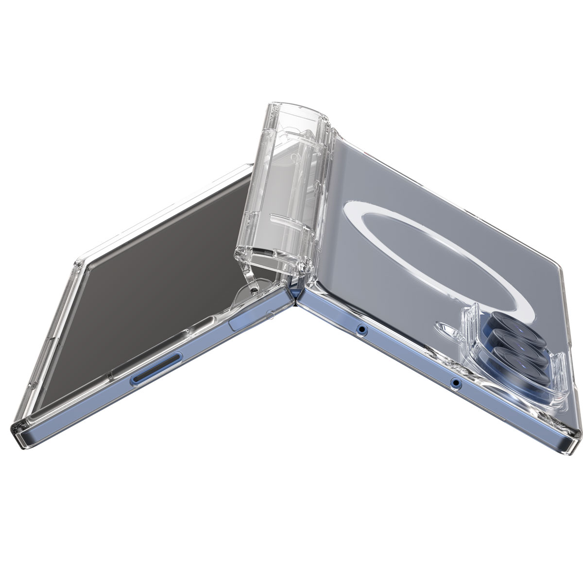 [Galaxy Z Fold7 用] MagSafe対応 Nukin 360 Ｍ フルカバー クリアケース Qi2 Ready [SAMSUNGの公式認証]