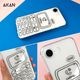 [iPhone 16e 用] ソフト クリアケース レトロコール 透明カバー