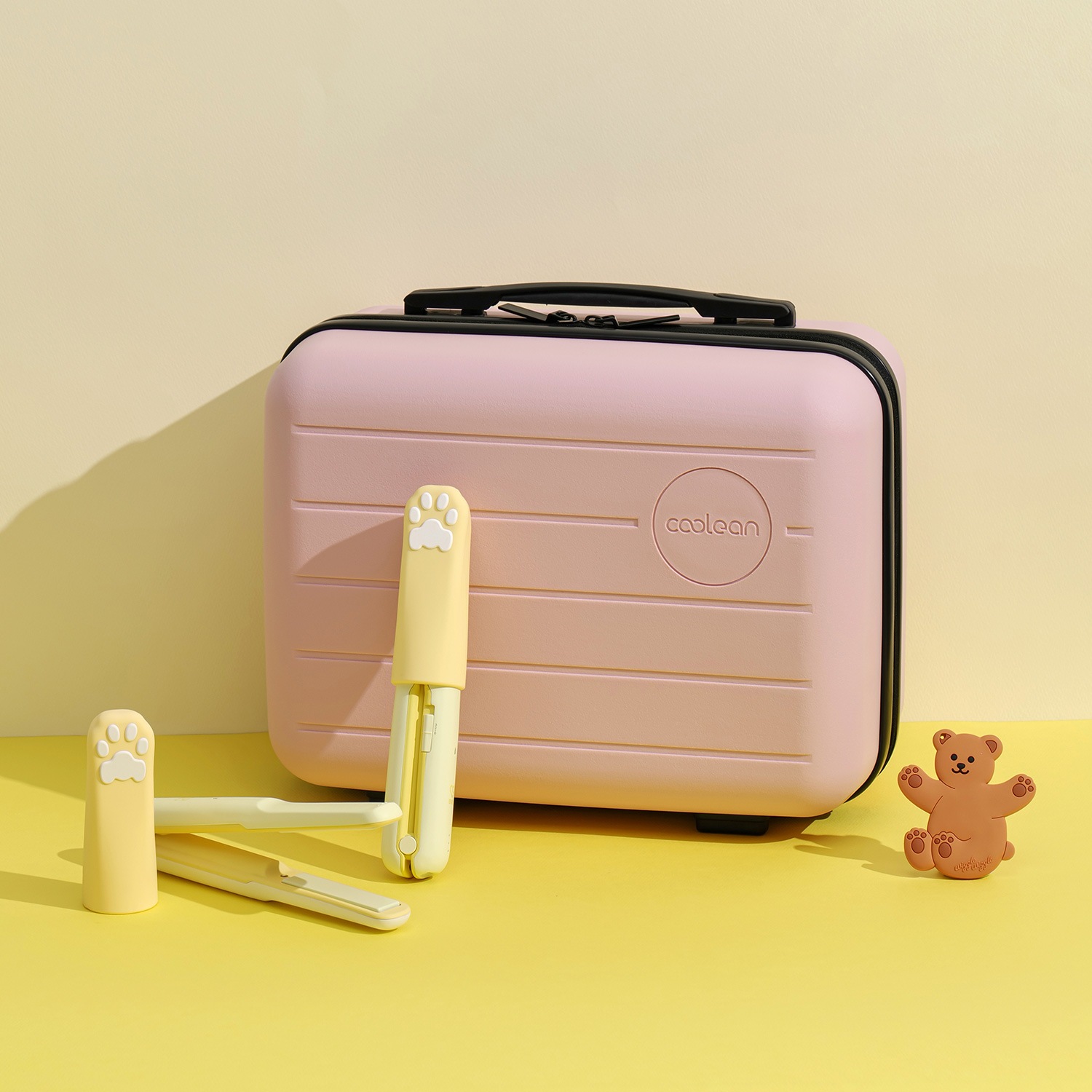 【充電型ヘアアイロン】 キュートなデザイン Coolean コードレス ミニヘアアイロン USB Type-C