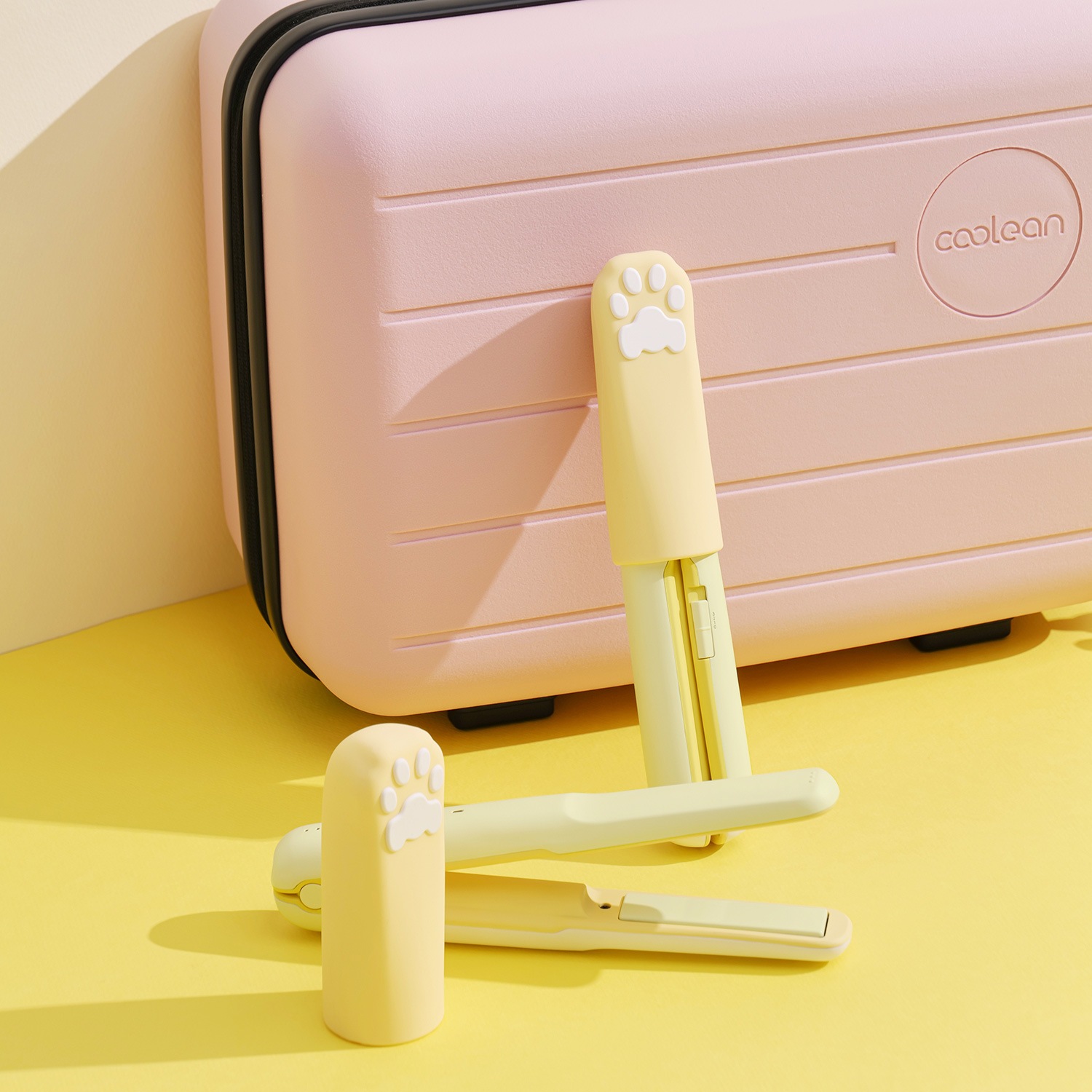 【充電型ヘアアイロン】 キュートなデザイン Coolean コードレス ミニヘアアイロン USB Type-C