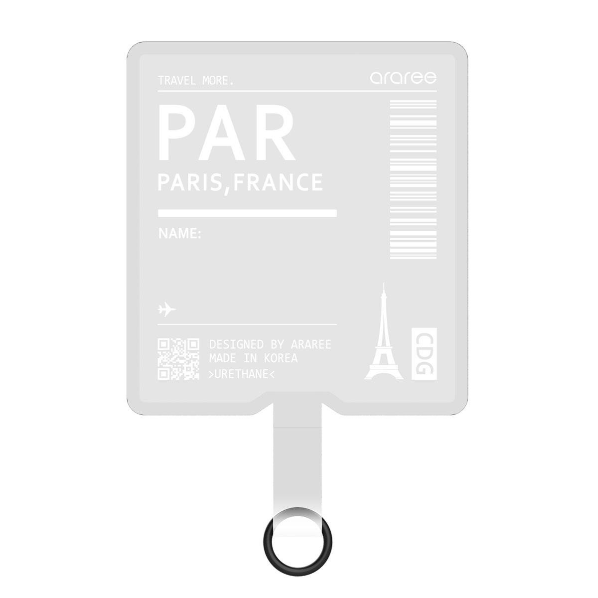 araree TAG HOLDER 外付けストラップホール 【ストラップホルダー / お好きなストラップと合わせて 紛失・落下・盗難防止】 AR19139