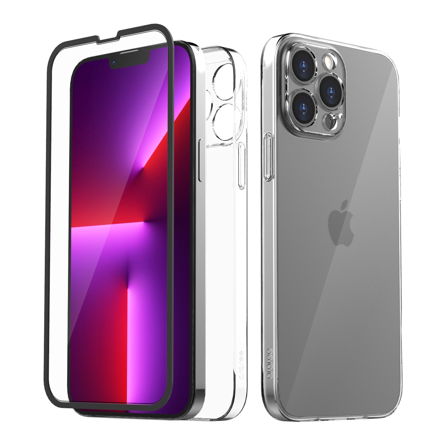 araree iPhone 13 Pro / 13 Pro Max 用 core Nukin 360 フルカバー クリア