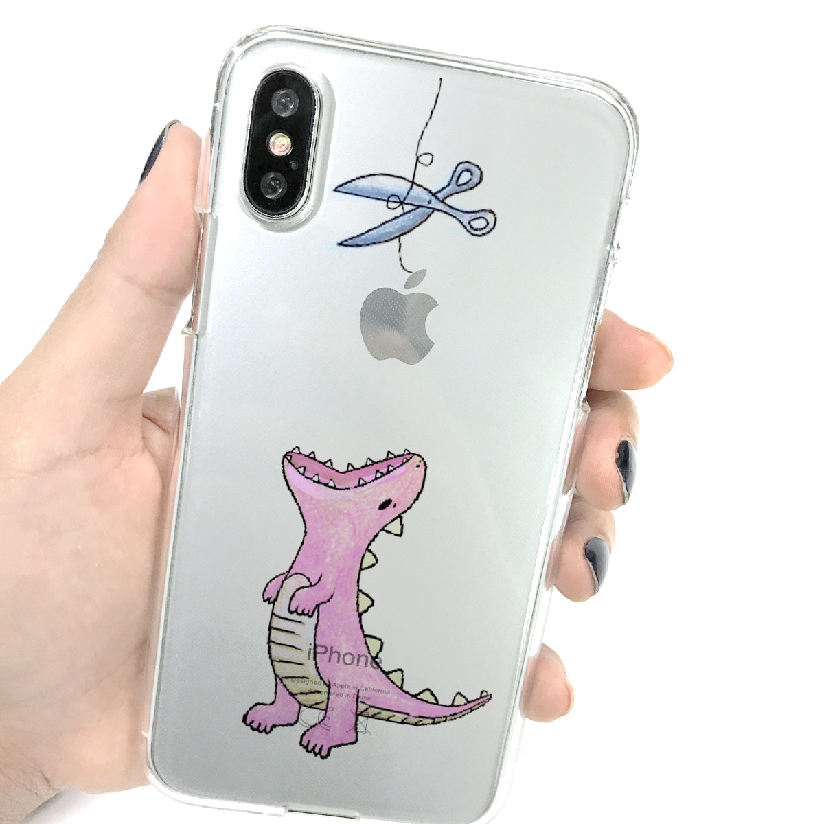 【iPhone 11 Pro ケース】Dparks ソフトクリアケース はらぺこザウルス 恐竜