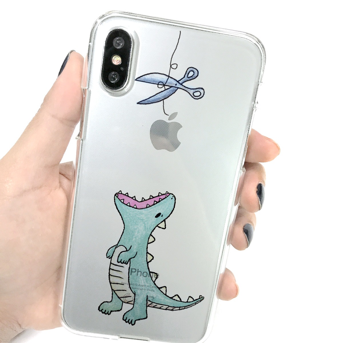 【iPhone 11 Pro ケース】Dparks ソフトクリアケース はらぺこザウルス 恐竜