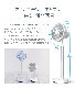 最大36時間 BARSET 4D FAN 多機能コードレス 卓上扇風機 ＆ サーキュレーター [リモコン付き 高さ・首振り・上下角度調節 低騒音設計]