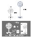 最大36時間 BARSET 4D FAN 多機能コードレス 卓上扇風機 ＆ サーキュレーター [リモコン付き 高さ・首振り・上下角度調節 低騒音設計]