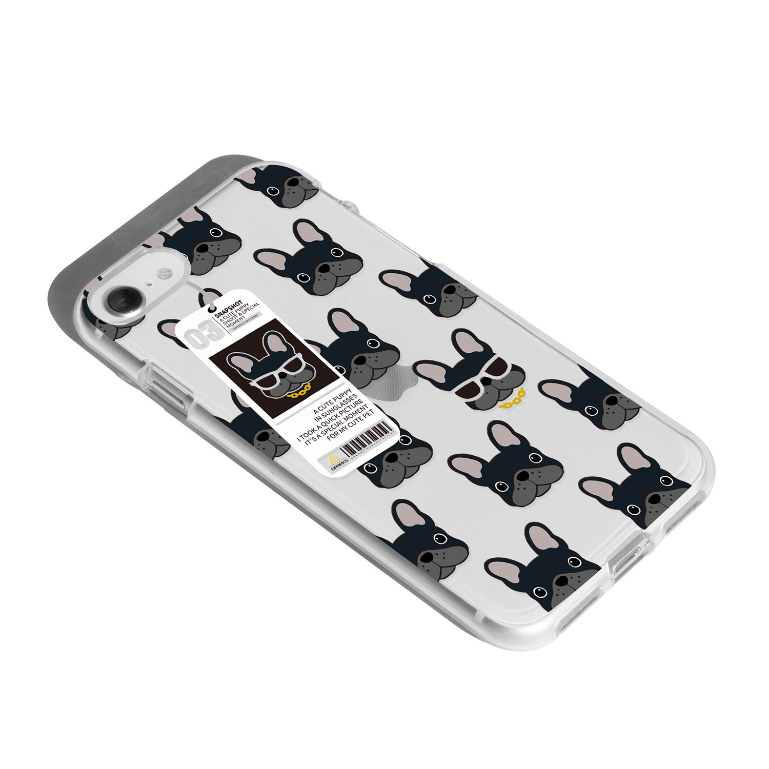 iPhone SE3 ケース カバー ソフト クリア バックカバー Dparks Dog パターン 【 iPhone 13 / 13 Pro / iPhone 13 mini / iPhone SE (第3/2世代)、、iPhone 8 / 7 】 背面カバー型 アイフォンケース