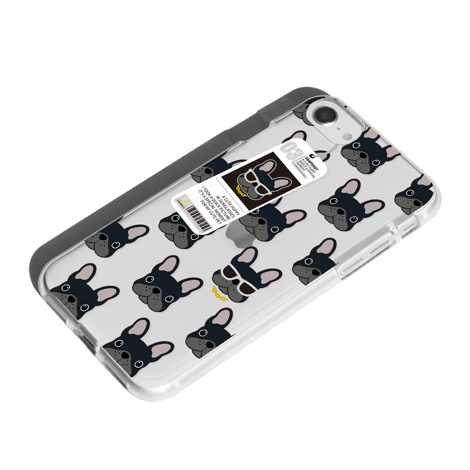 iPhone SE3 ケース カバー ソフト クリア バックカバー Dparks Dog パターン 【 iPhone 13 / 13 Pro / iPhone 13 mini / iPhone SE (第3/2世代)、、iPhone 8 / 7 】 背面カバー型 アイフォンケース