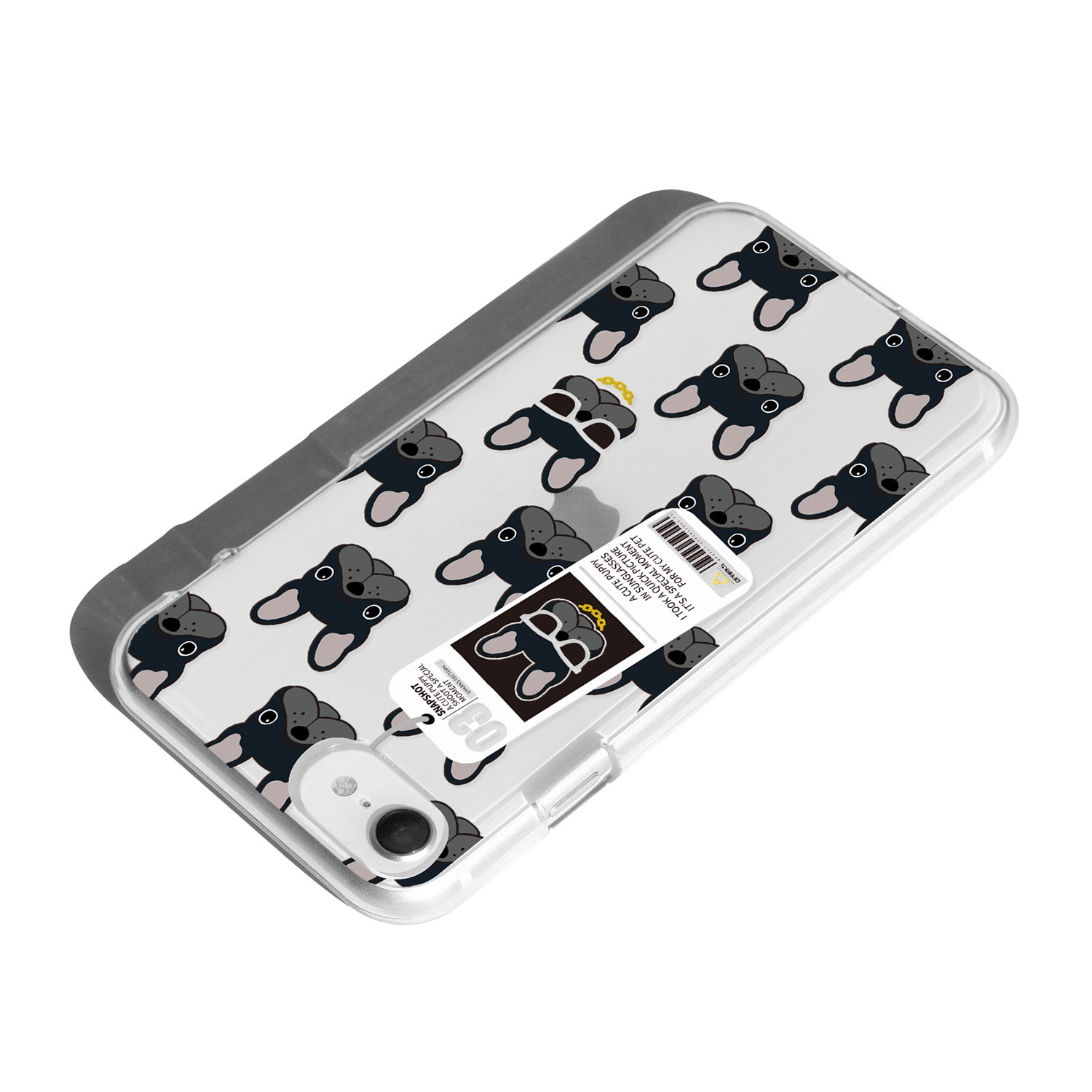 iPhone SE3 ケース カバー ソフト クリア バックカバー Dparks Dog パターン 【 iPhone 13 / 13 Pro / iPhone 13 mini / iPhone SE (第3/2世代)、、iPhone 8 / 7 】 背面カバー型 アイフォンケース