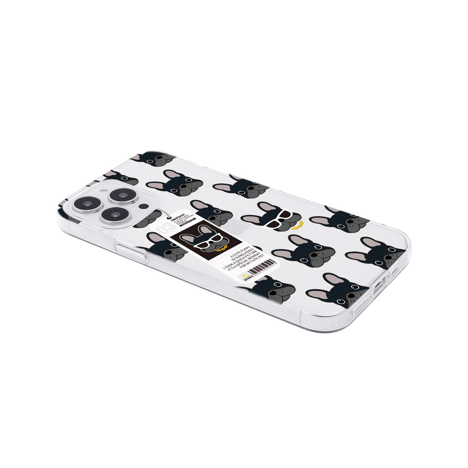iPhone SE3 ケース カバー ソフト クリア バックカバー Dparks Dog パターン 【 iPhone 13 / 13 Pro / iPhone 13 mini / iPhone SE (第3/2世代)、、iPhone 8 / 7 】 背面カバー型 アイフォンケース