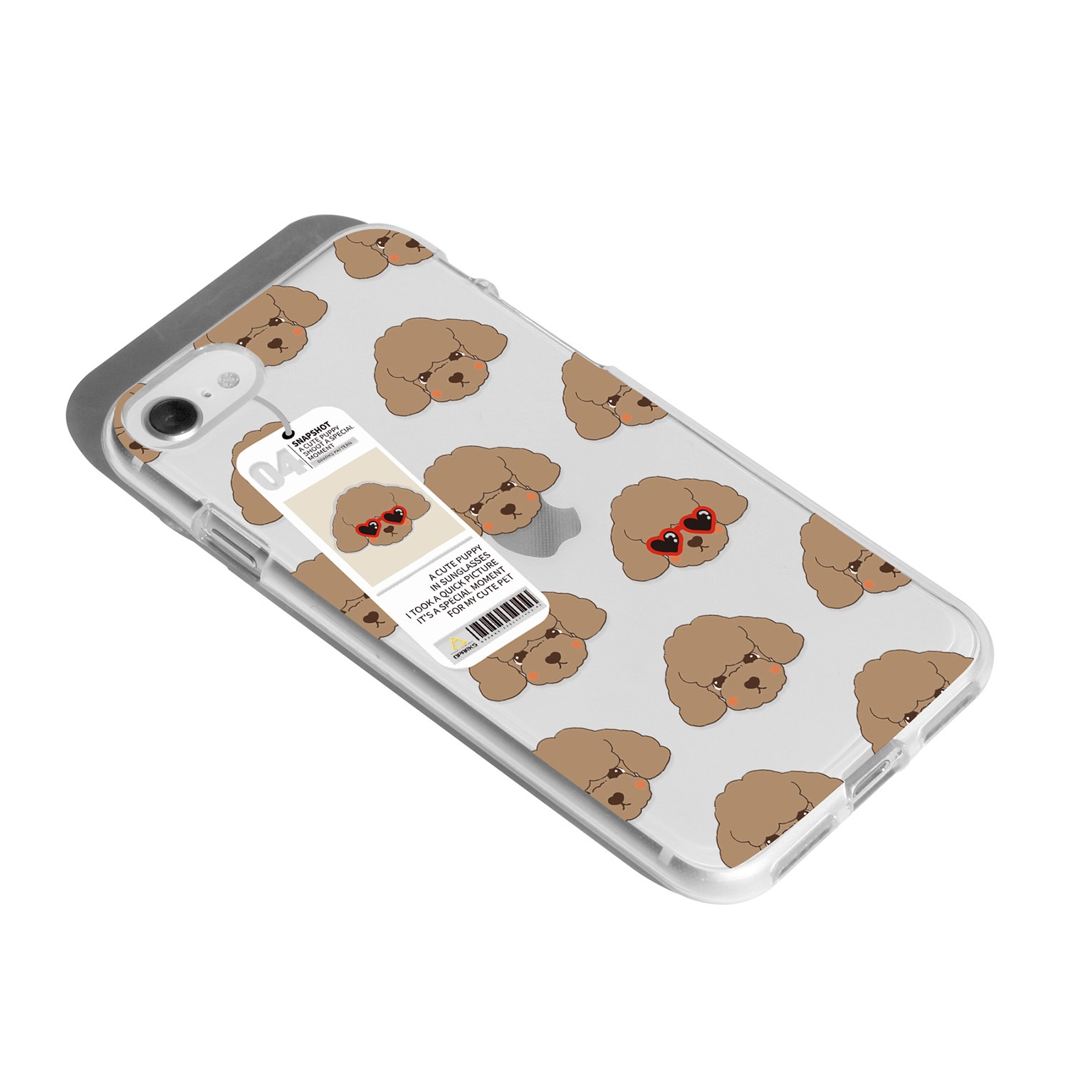 iPhone SE3 ケース カバー ソフト クリア バックカバー Dparks Dog パターン 【 iPhone 13 / 13 Pro / iPhone 13 mini / iPhone SE (第3/2世代)、、iPhone 8 / 7 】 背面カバー型 アイフォンケース