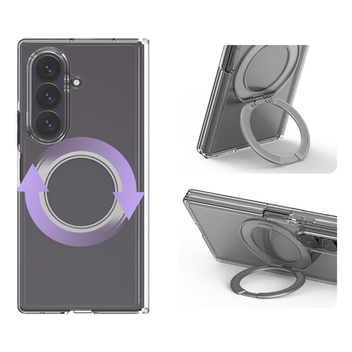 DUPLE 360 M STAND for Galaxy Z Fold8 Ultra ヒンジ保護 ケース